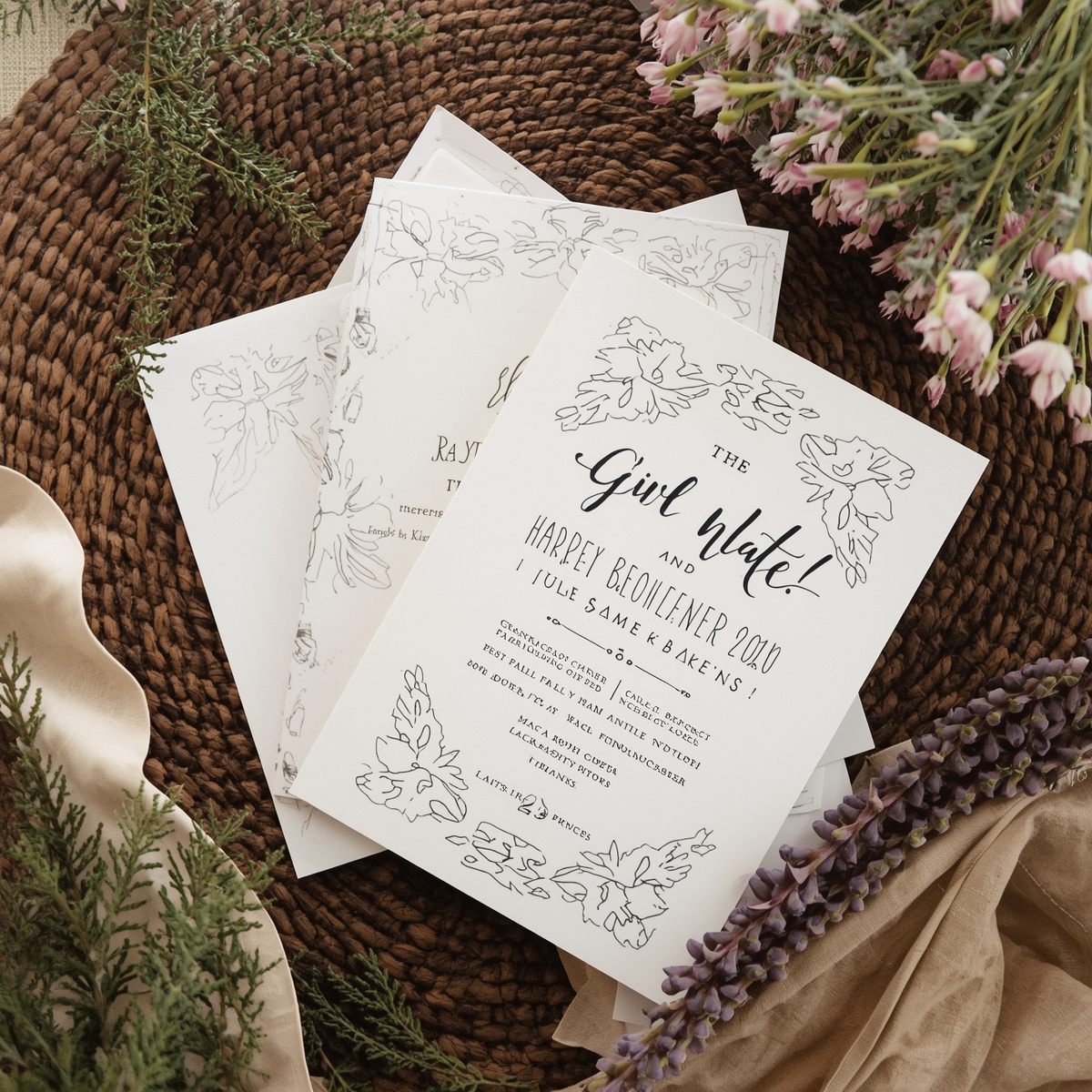 Minimal Luxe - Goudfolie typografie